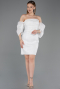 Short White Cocktail Dress ABK2563