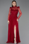 Long Burgundy Dantelle Evening Dress ABU5887