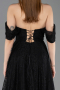 Long Black Dantelle Evening Dress ABU5867