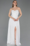 Long White Dantelle Evening Dress ABU5887