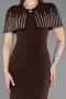 Long Brown Evening Dress ABU5889