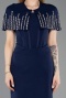 Long Navy Blue Evening Dress ABU5889