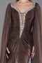 Long Brown Chiffon Evening Dress ABU5868