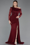Long Burgundy Evening Dress ABU5893