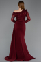 Long Burgundy Evening Dress ABU5893