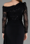 Long Black Evening Dress ABU5893
