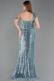 Long Mint Scaly Evening Dress ABU5894