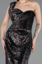 Long Black Scaly Evening Dress ABU5894