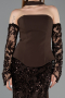 Long Brown Scaly Mermaid Prom Dress ABU5896