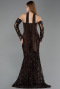 Long Brown Scaly Mermaid Prom Dress ABU5896