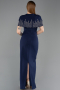 Long Navy Blue Evening Dress ABU5889