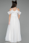 Long White Girl Dress ABU5903