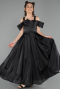 Long Black Girl Dress ABU5903