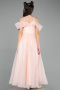 Long Salmon Girl Dress ABU5903