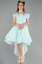 Front Short Back Long Mint Girl Dress ABO128