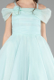 Front Short Back Long Mint Girl Dress ABO128