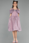Front Short Back Long Lavender Girl Dress ABO108