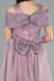 Front Short Back Long Lavender Girl Dress ABO108