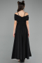 Long Black Satin Girl Dress ABU5910