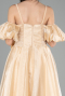 Long Gold Girl Dress ABU5912