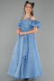 Long Blue Girl Dress ABU5912