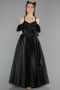 Long Black Girl Dress ABU5912