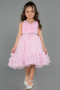 Short Powder Color Girl Dress ABK2567