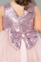 Short Powder Color Girl Dress ABK2570