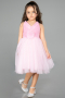 Short Powder Color Girl Dress ABK2571
