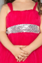 Fuchsia Long Girl Dress ABU3031