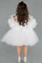 Short White Girl Dress ABK2572