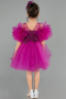 Short Fuchsia Girl Dress ABK2572