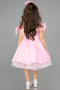 Short Pink Satin Girl Dress ABK2573