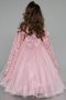 Long Powder Color Kid Wedding Dress ABG179