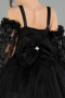 Long Black Kid Wedding Dress ABG179
