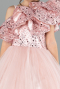 Long Powder Color Kid Wedding Dress ABG180
