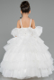 Long White Kid Wedding Dress ABG181