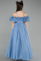 Long Blue Girl Dress ABU5912