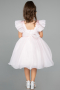 Long Powder Color Girl Dress ABU3722