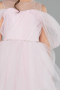 Front Short Back Long Powder Color Girl Dress ABO127
