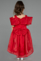 Front Short Back Long Red Girl Dress ABO107