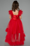 Red Long Girl Dress ABU4239