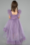 Lavender Long Girl Dress ABU4239