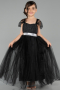 Long Black Girl Dress ABU3566