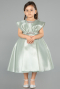 Front Short Back Long Mint Girl Dress ABO113