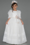 Long White Girl Dress ABU3046