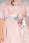 Front Short Back Long Powder Color Girl Dress ABO103