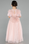 Front Short Back Long Powder Color Girl Dress ABO103