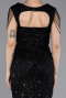 Long Black Beaded Evening Dress ABU5914
