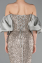Mint Strapless Sleeve Accessories Long Scaly Evening Gown ABU4308